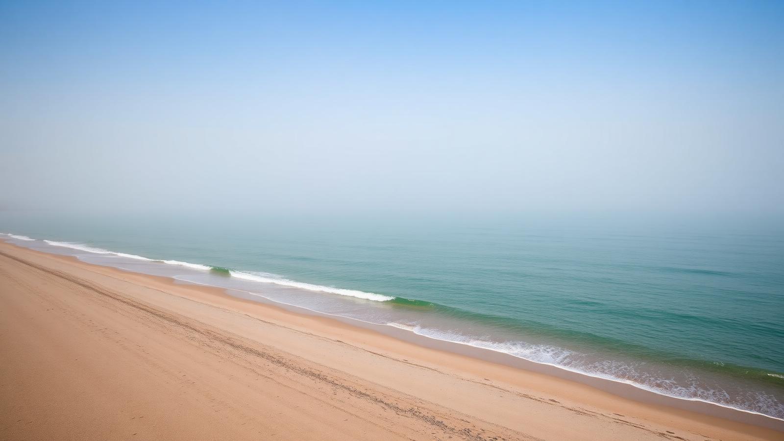 Calm ocean horizon